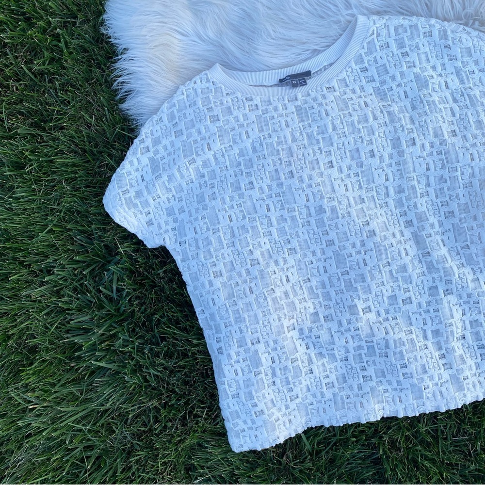 Vince knit crewneck top blouse oversized XS